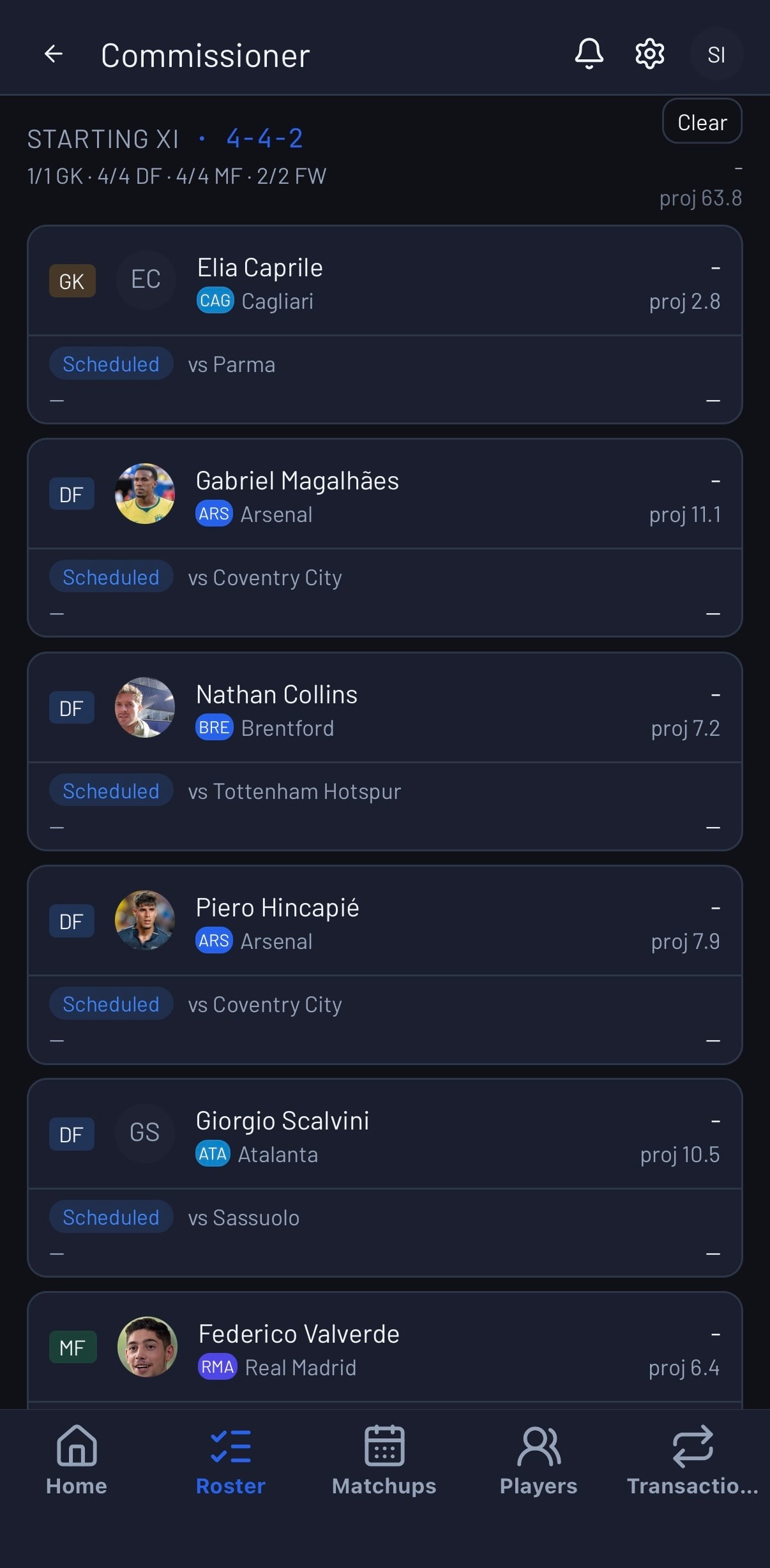 Roster